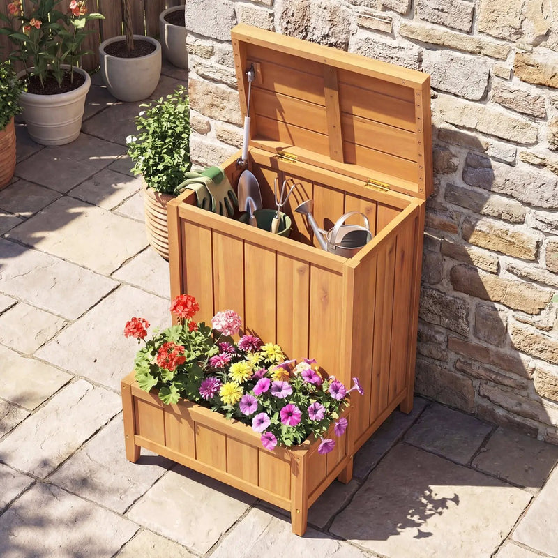 Package Delivery Box with Planter Box for Pool Accessories and Garden Tools by DirectDeals
