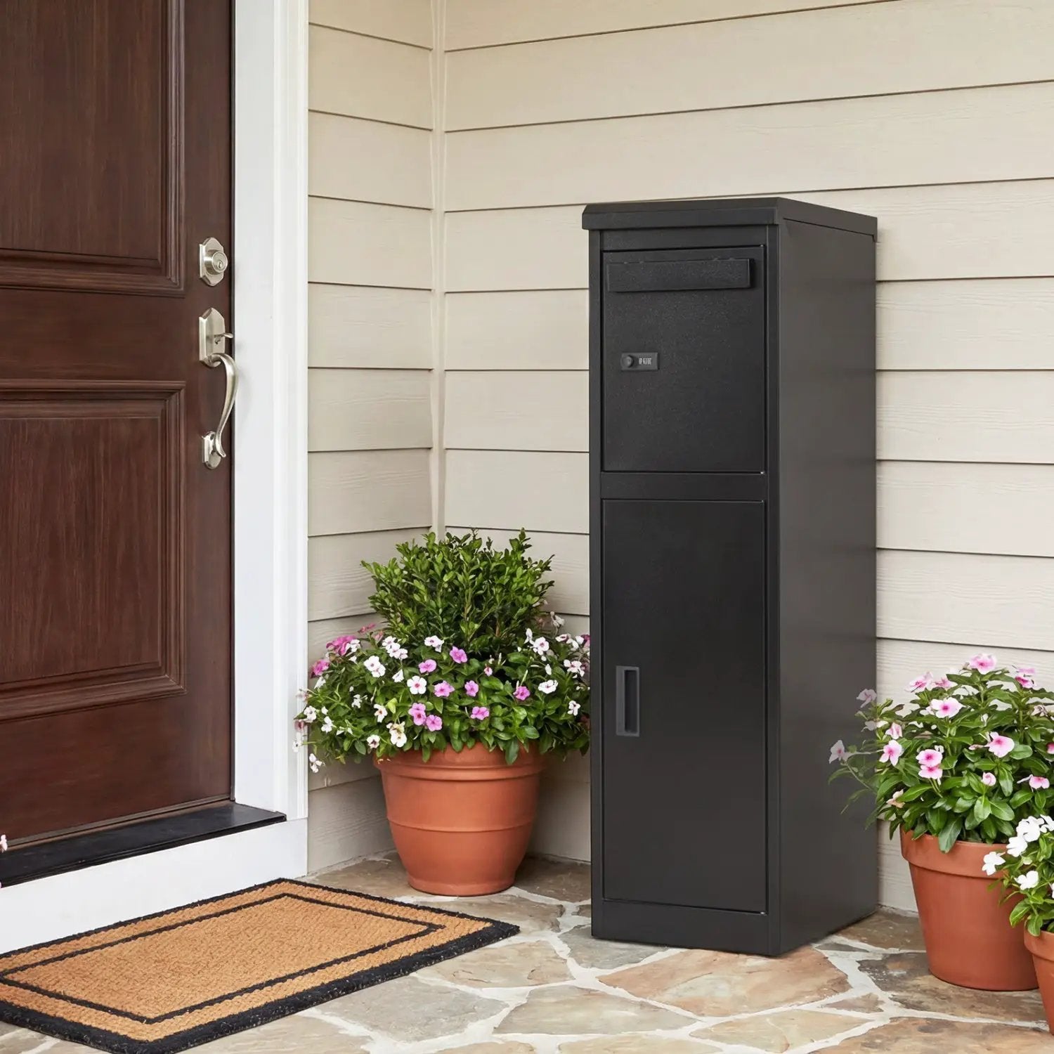 Package Delivery Box for Outside with Lockable Doors Coded Lock by DirectDeals