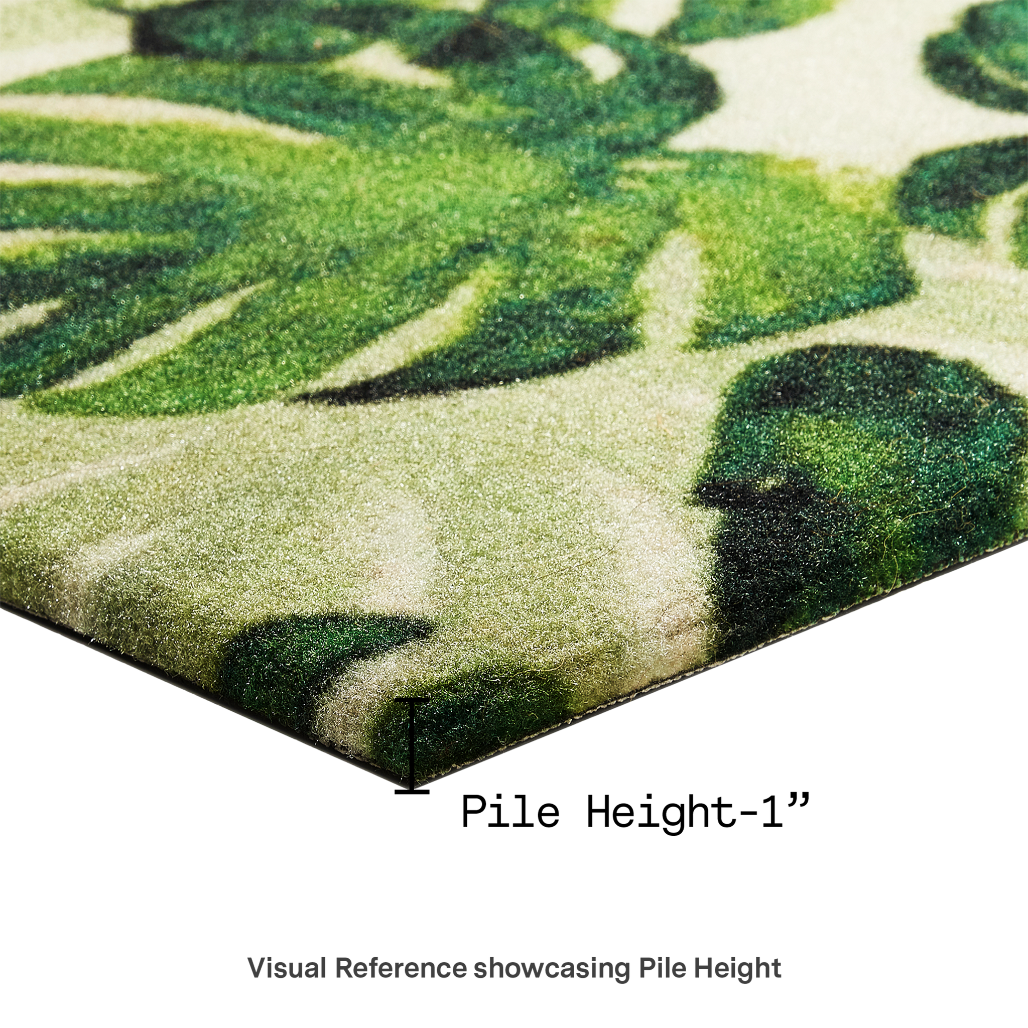 Panama Green Outdoor Doormat – 18" x 30" Non-Slip, Nylon by Fab Habitat