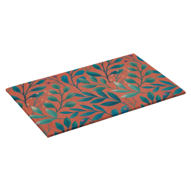 Rainforest Peach Outdoor Doormat – 18" x 30" Non-Slip, Nylon by Fab Habitat