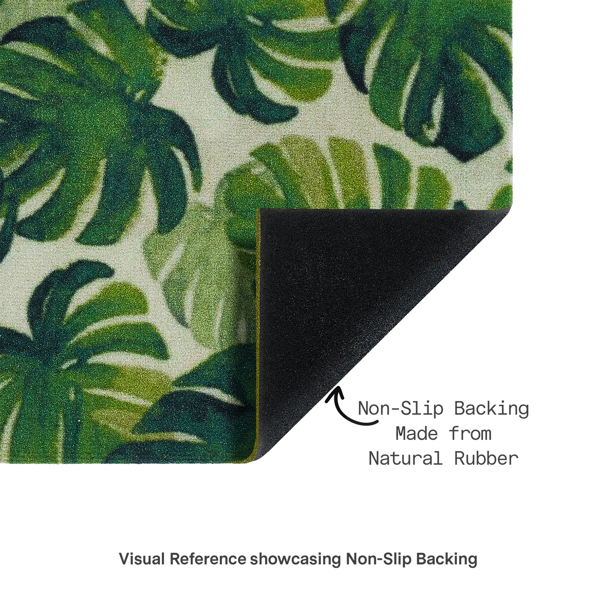 Panama Green Outdoor Doormat – 18" x 30" Non-Slip, Nylon by Fab Habitat