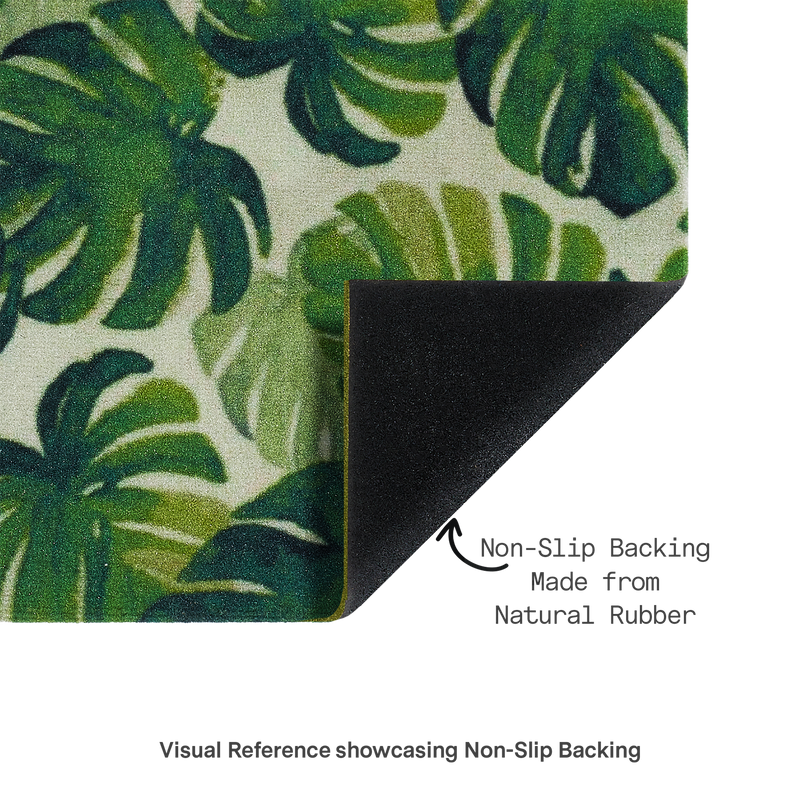 Panama Green Outdoor Doormat – 18" x 30" Non-Slip, Nylon by Fab Habitat