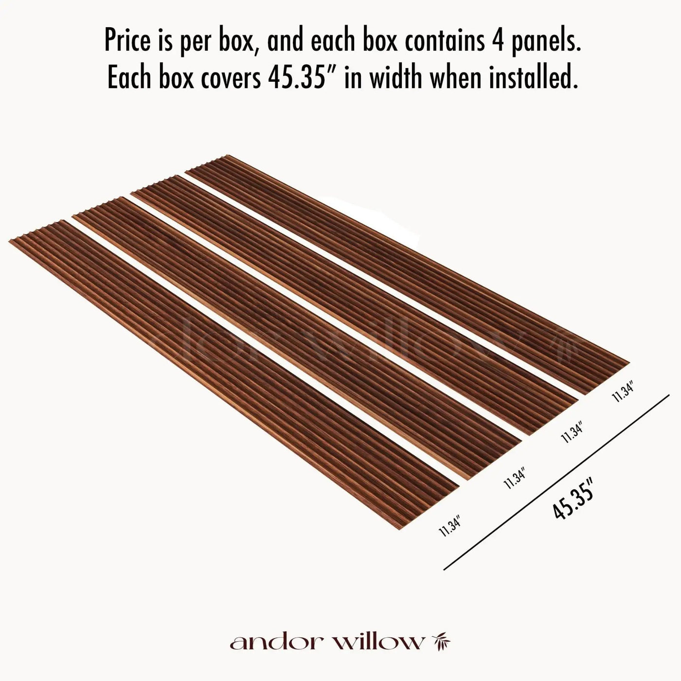 Fluted Wood Panels by andor willow