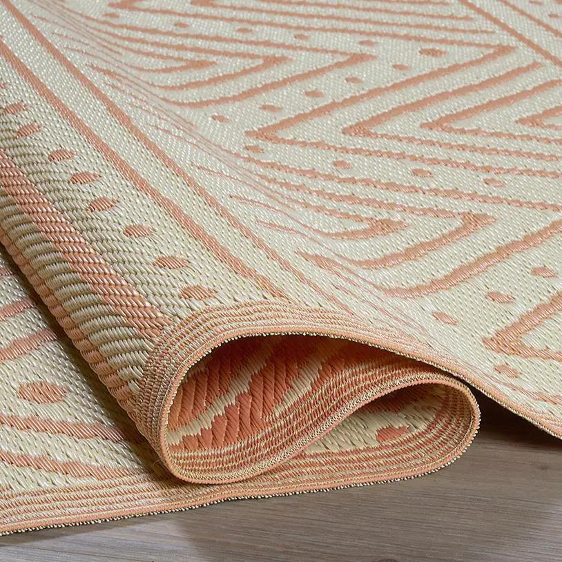 Patan - Coral Outdoor Rug for Patio by Fab Habitat
