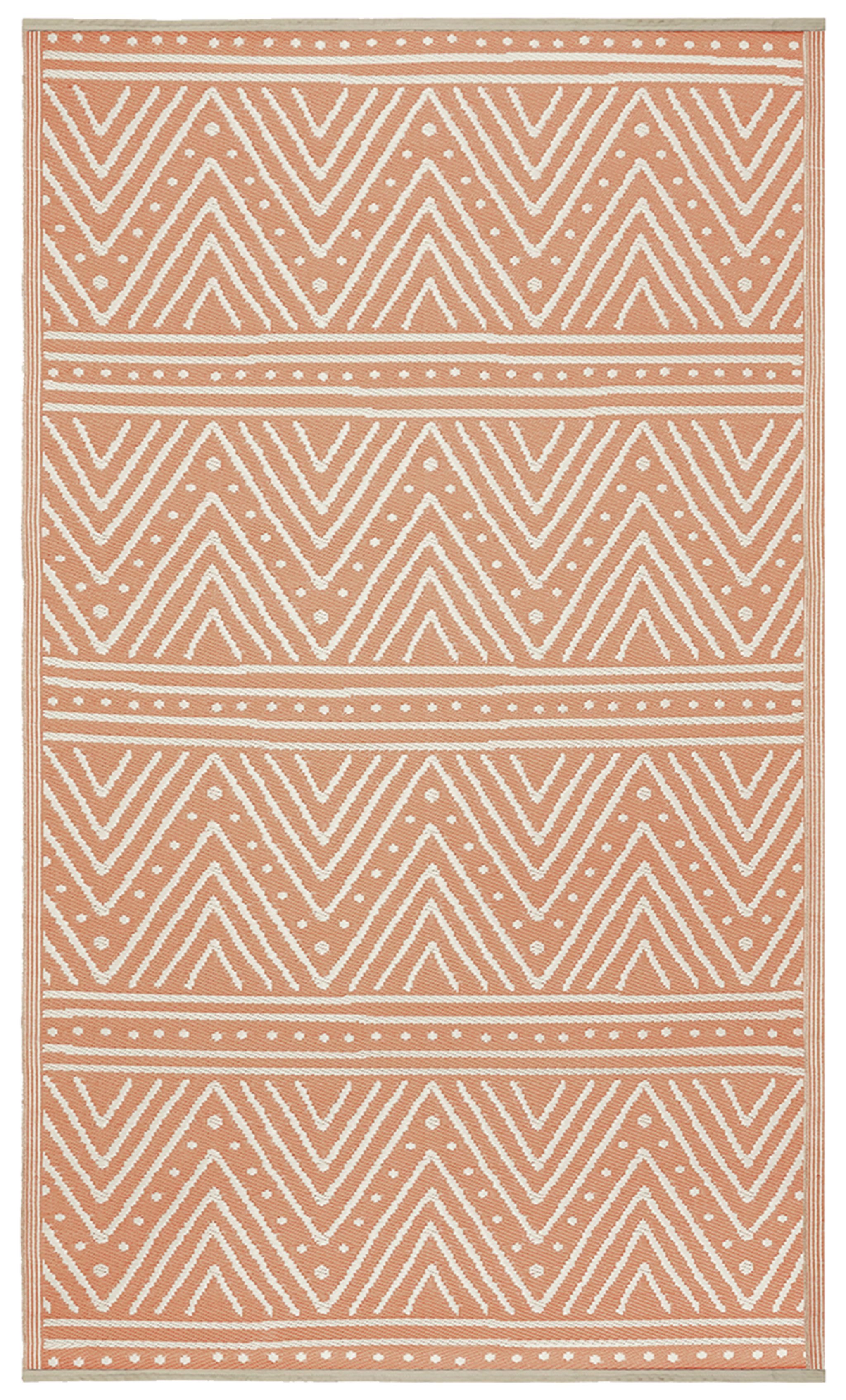 Patan - Coral Outdoor Rug for Patio by Fab Habitat