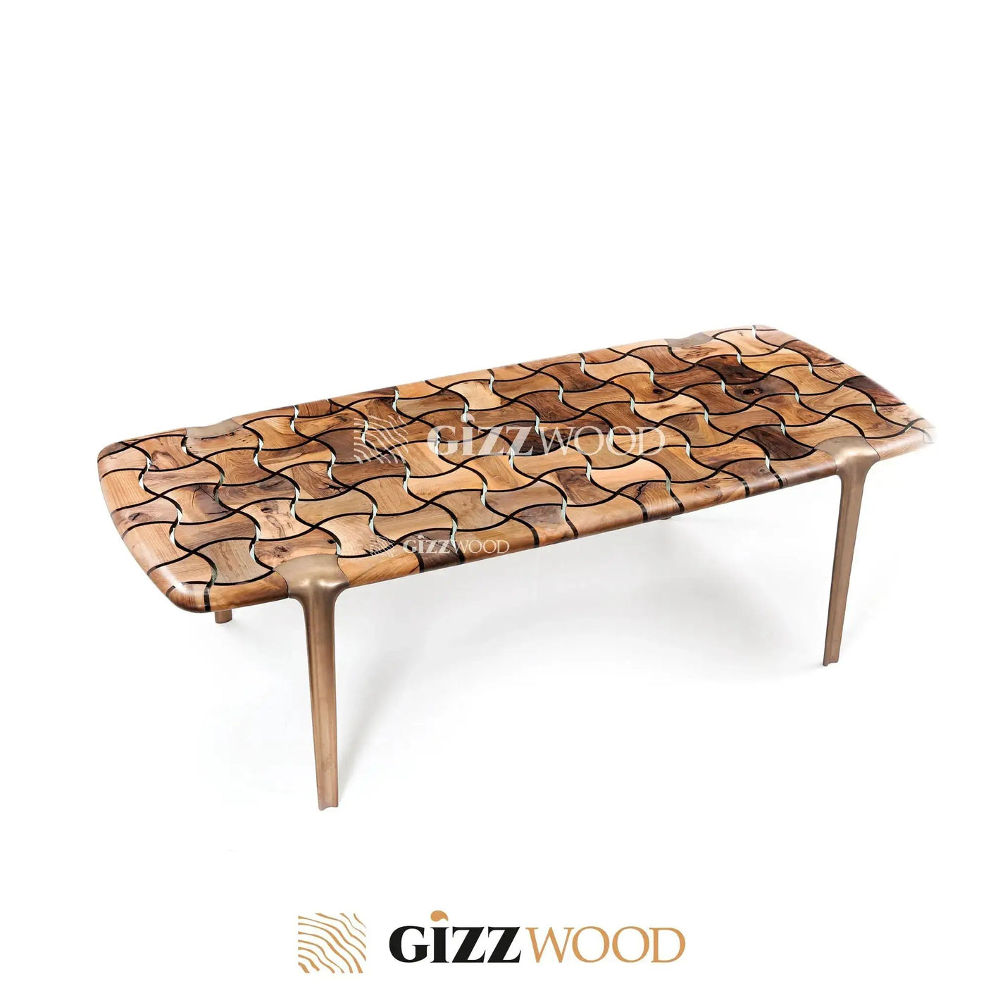 Patch Epoxy Resin Dining Table by Gizz