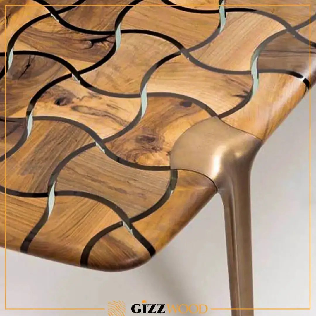 Patch Epoxy Resin Dining Table by Gizz
