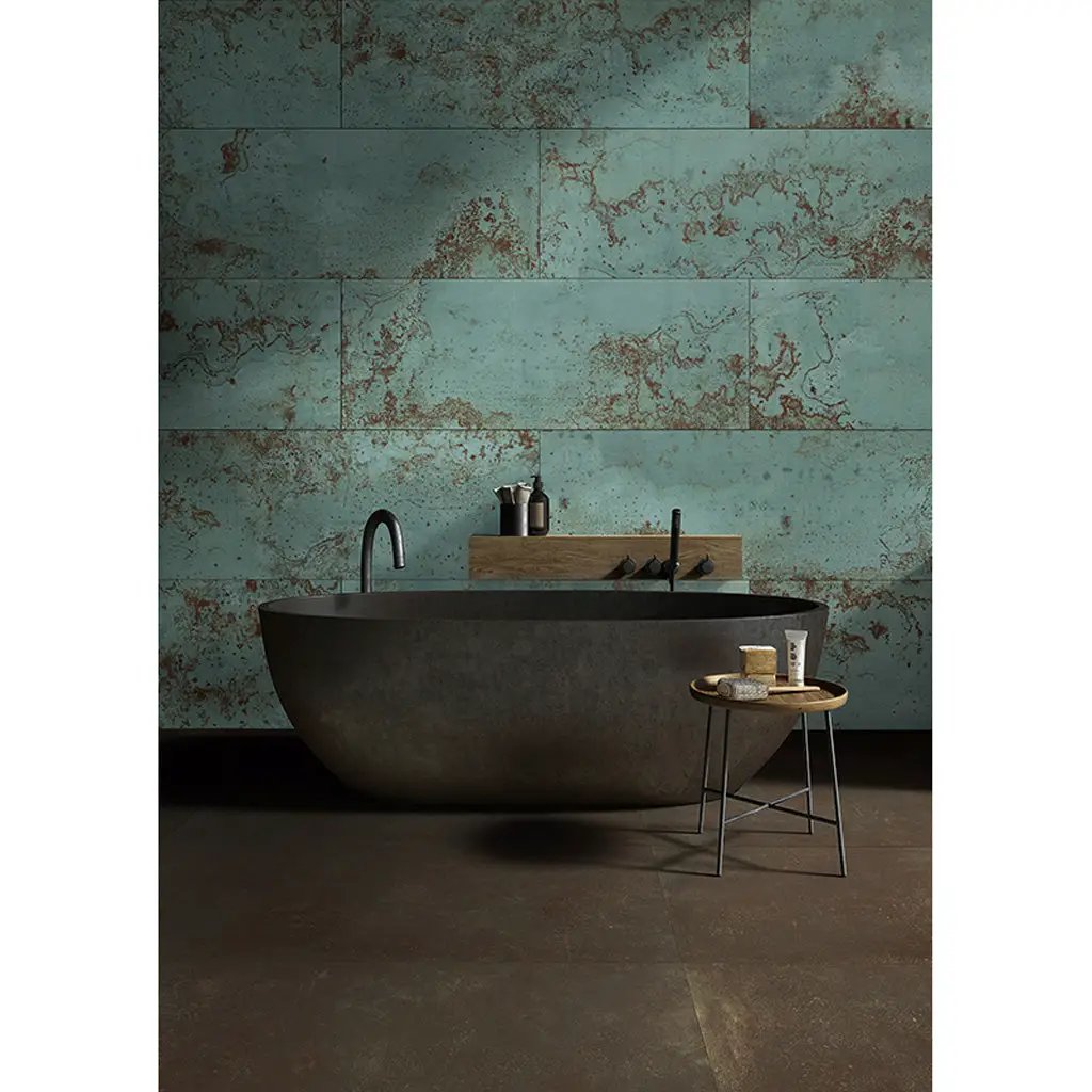 Viridian Green 18x48 Matte Ceramic Large Format Tile (4 pack, 22.98 sq ft/case) by Apollo Tile