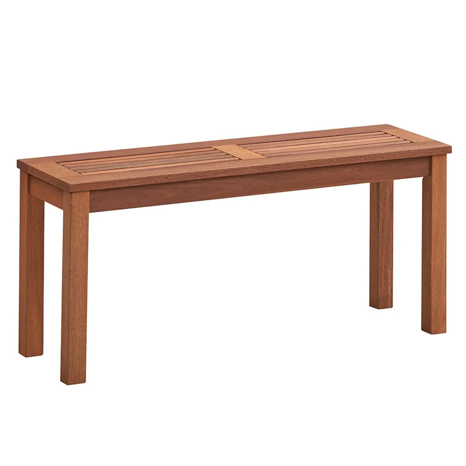 2-Seater Patio Backless Dining Bench with Breathable Slatted Seat by DirectDeals