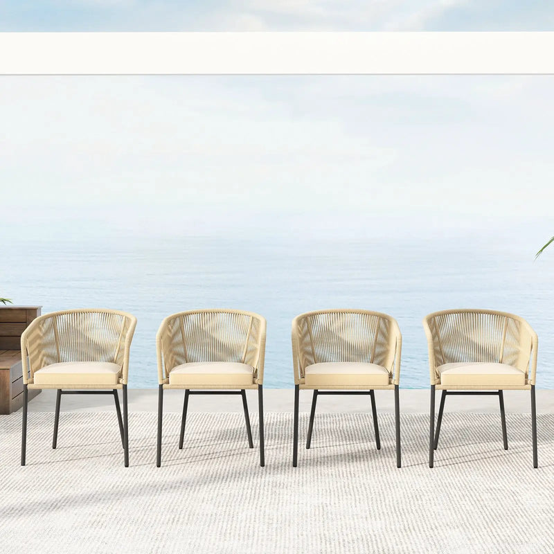 Patio Chairs Set of 4 with by DirectDeals