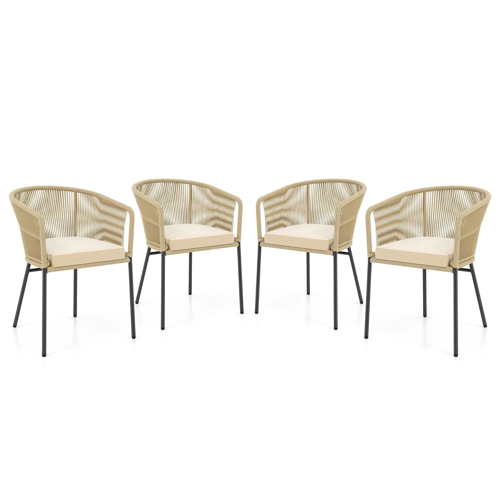 Patio Chairs Set of 4 with by DirectDeals