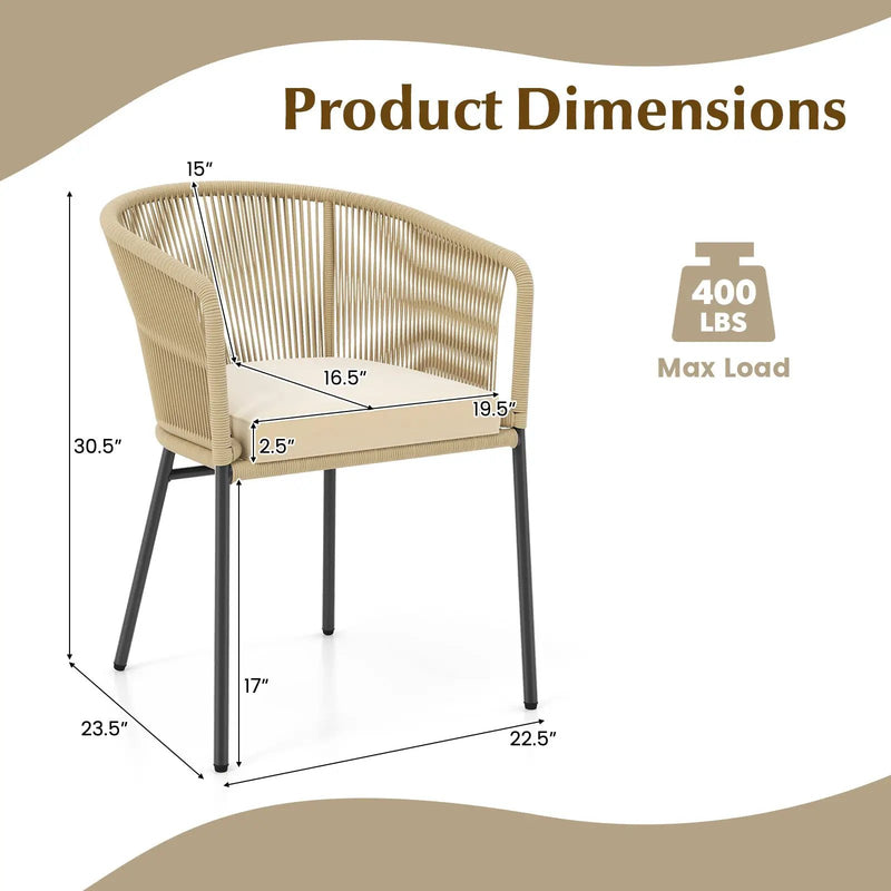 Patio Chairs Set of 4 with by DirectDeals
