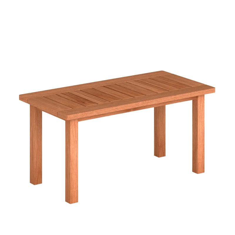 Patio Coffee Table with Slatted Tabletop for Deck Poolside by DirectDeals