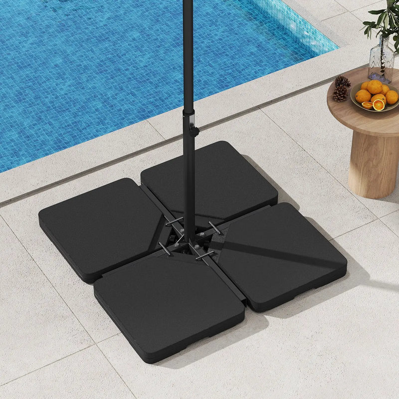 Patio Offset Umbrella Base with Easy-Fill Spouts by DirectDeals