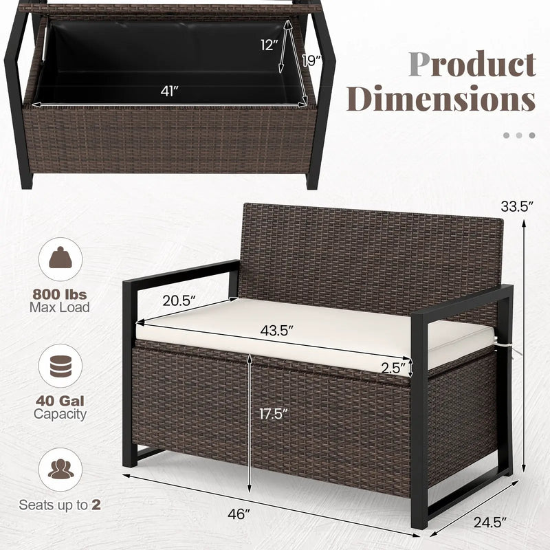 Patio Storage Bench by DirectDeals