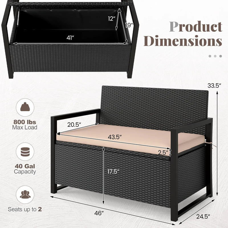 Patio Storage Bench by DirectDeals