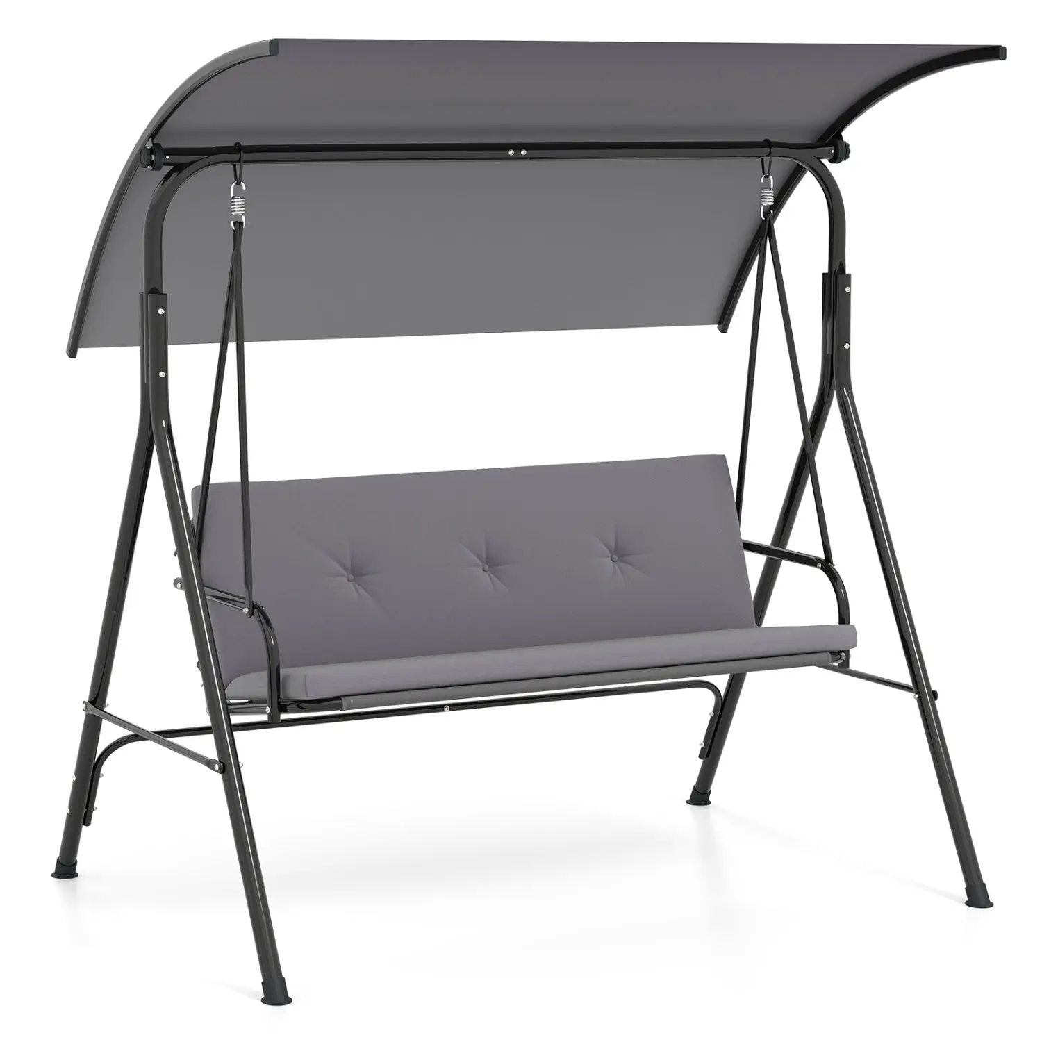 2-Person Patio Swing Chair with Adjustable Canopy by DirectDeals