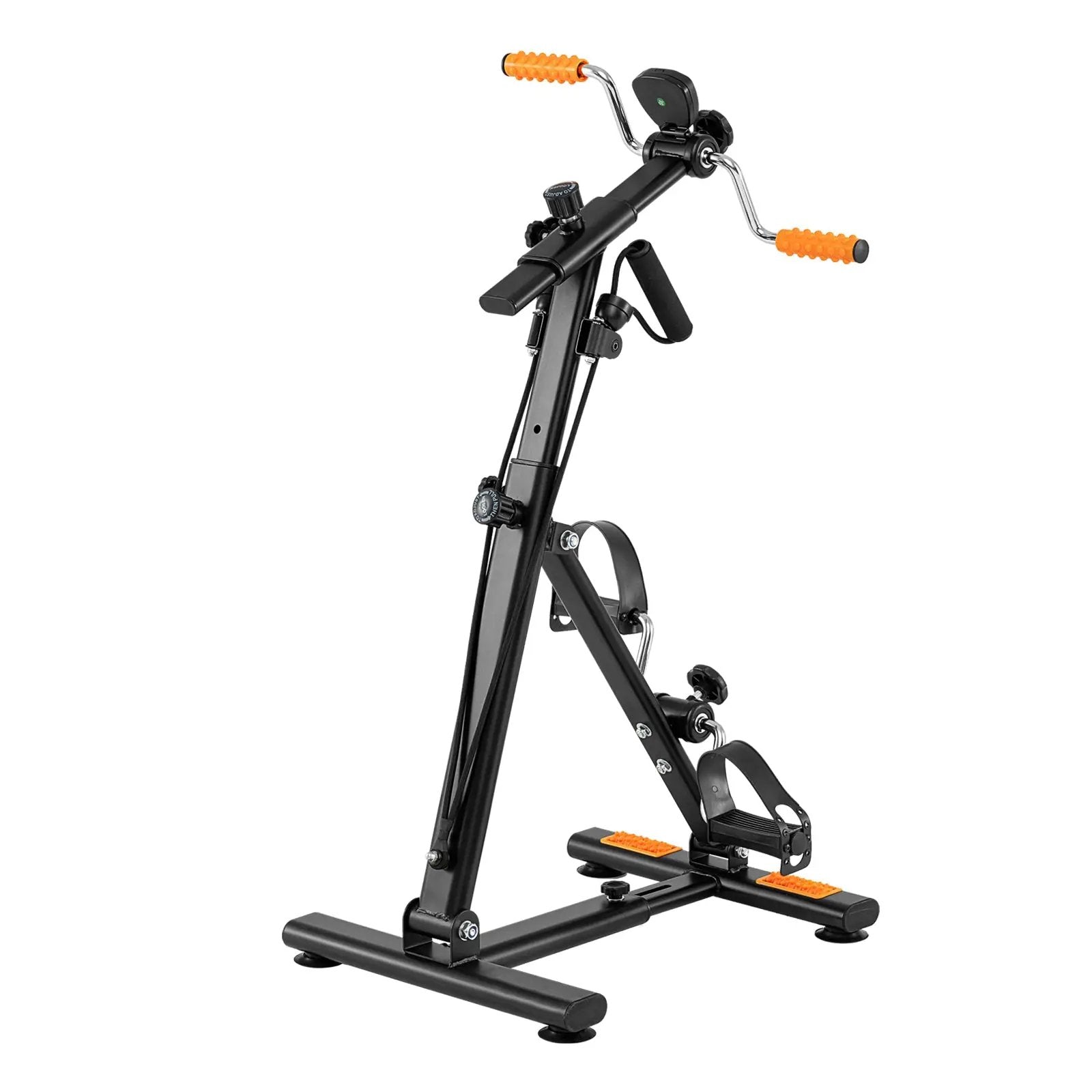 Pedal Exerciser with Adjustable Resistance for Arm and Leg Workout-Orange by DirectDeals