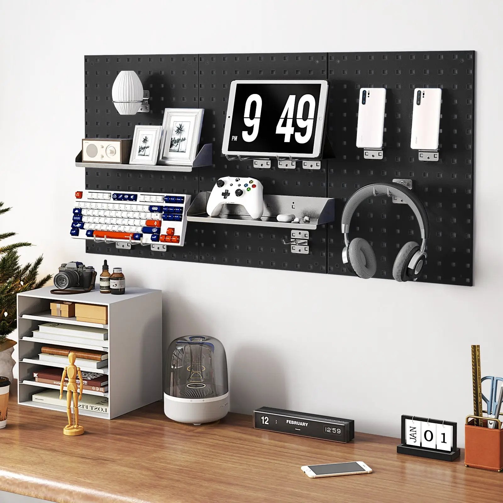 Wall-Mounted Pegboard Kit with 3 Pegboards for Garage Workshop by DirectDeals