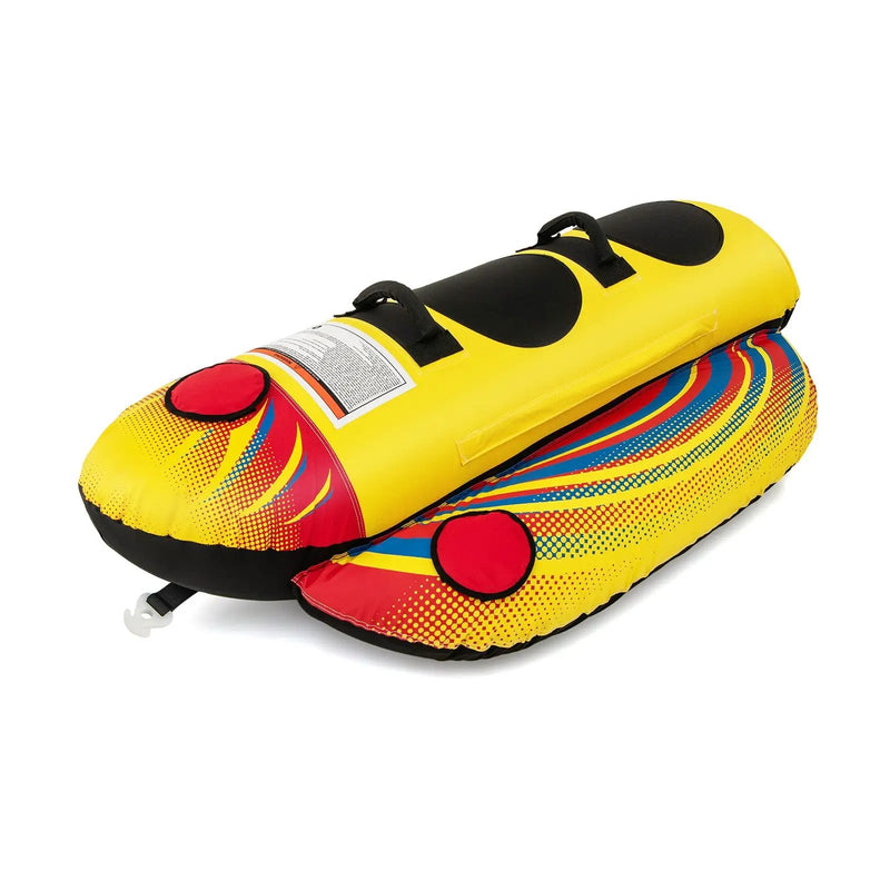 1 or 2 Person Inflatable Towable Tube Banana Boat for Boating by DirectDeals