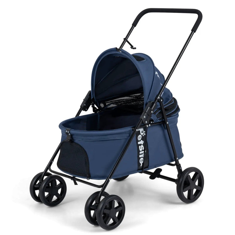 Foldable Pet Stroller for Small to Medium Dogs with Brake by DirectDeals