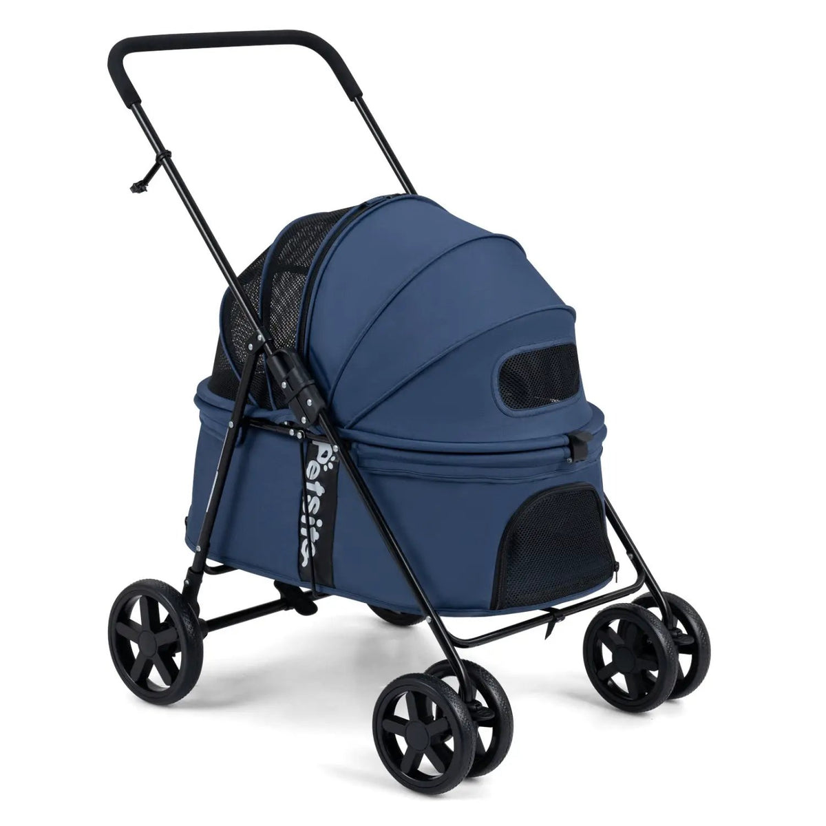 Foldable Pet Stroller for Small to Medium Dogs with Brake by DirectDeals