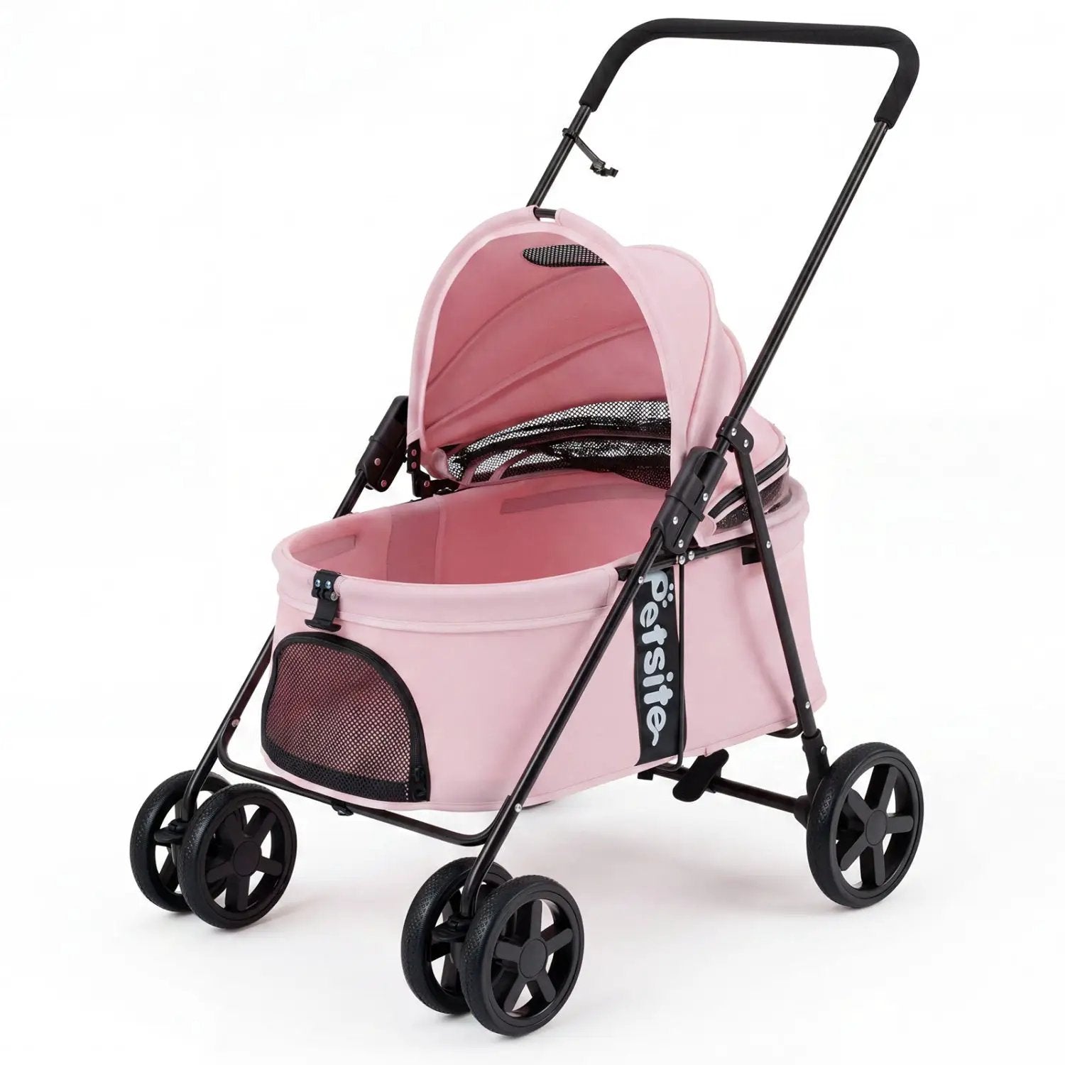 Foldable Pet Stroller for Small to Medium Dogs with Brake by DirectDeals