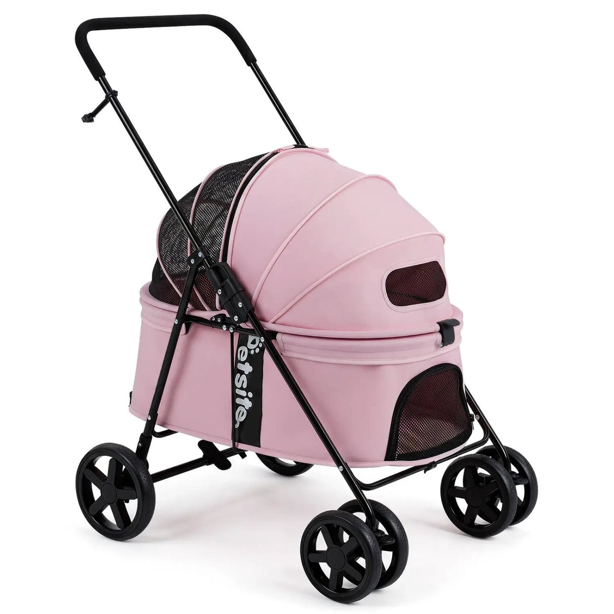 Foldable Pet Stroller for Small to Medium Dogs with Brake by DirectDeals