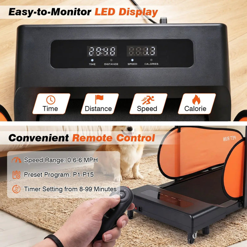 Dog Treadmill with LED Display & Adjustable Speed by DirectDeals