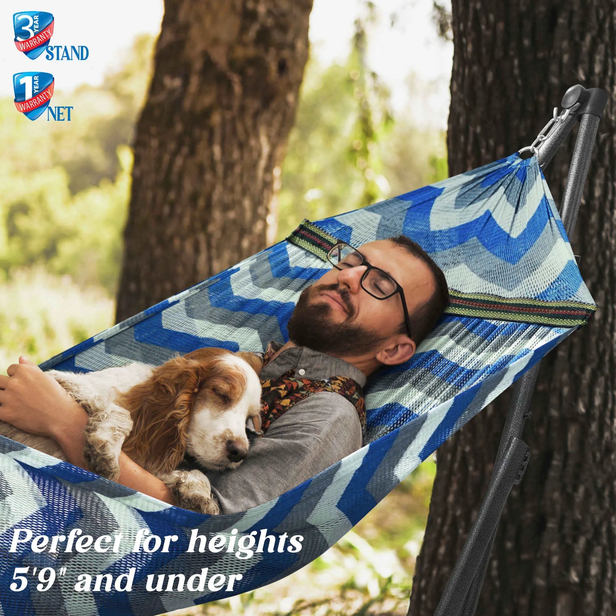 Tranquillo Uniki Collapsible Hammock Stand for Ultimate Relaxation by Megsu