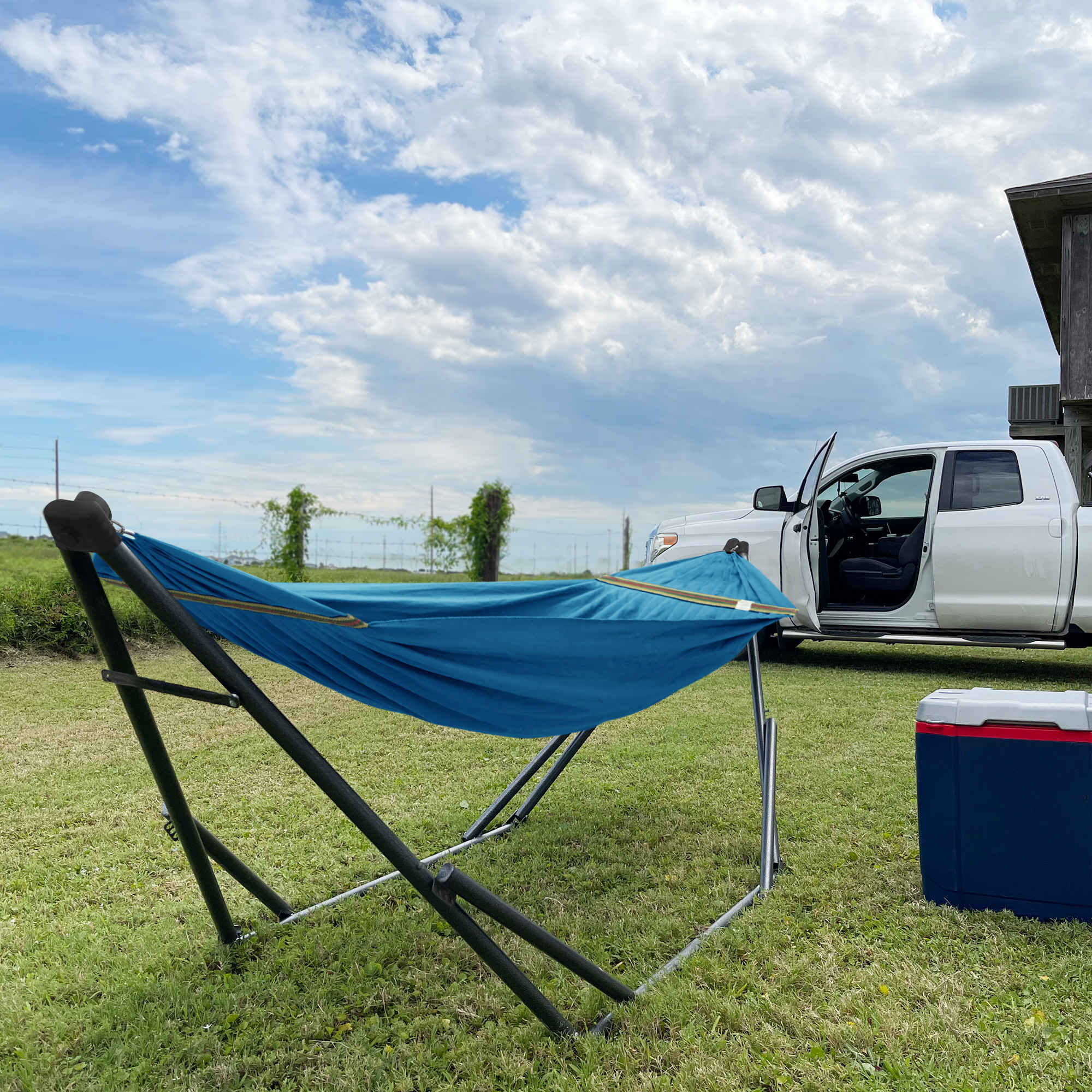 Tranquillo Uniki Canvas Hammock with Stand for Ultimate Relaxation by Megsu