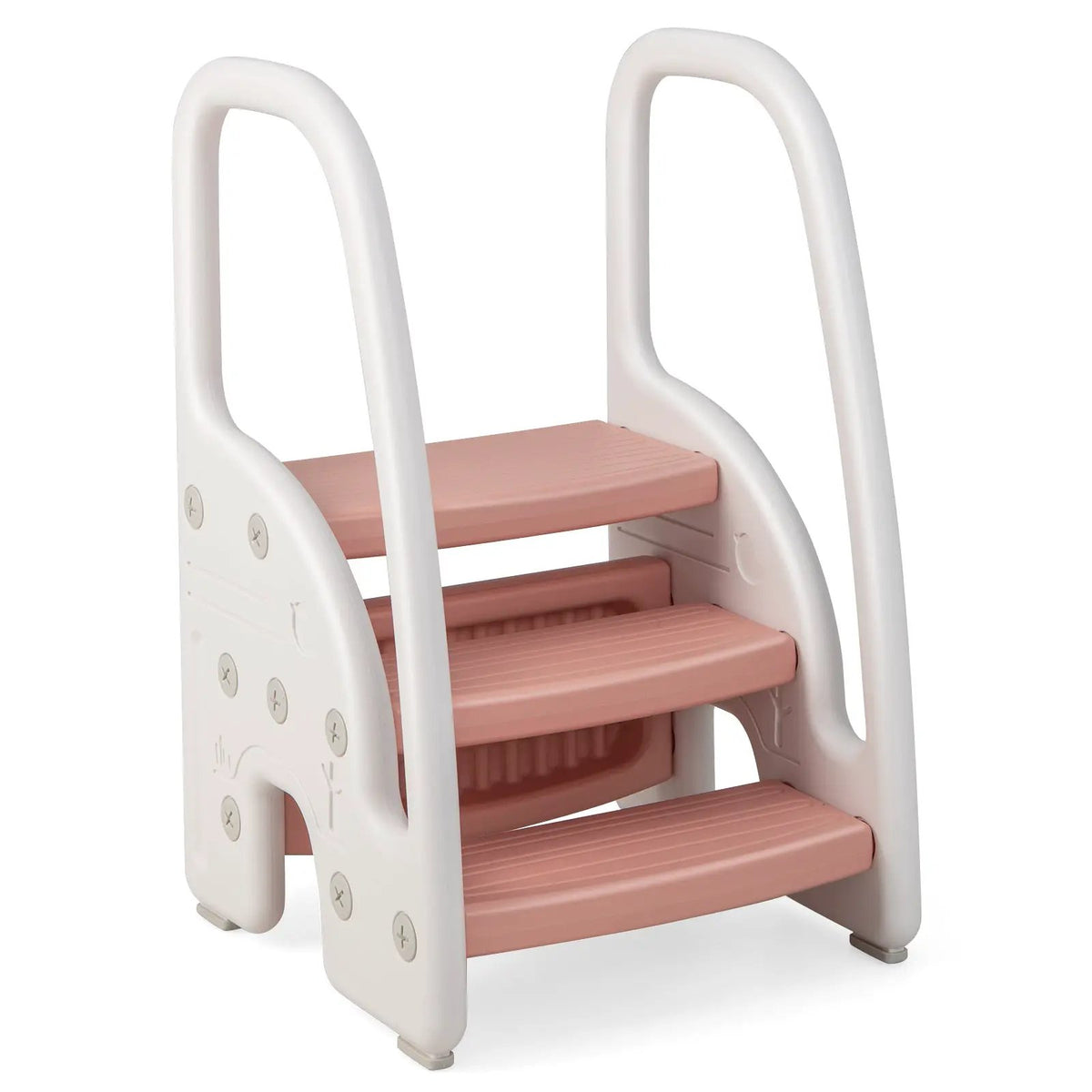 3-Step Stool with Safety Handles and Non-slip Pedals for Toddlers by DirectDeals