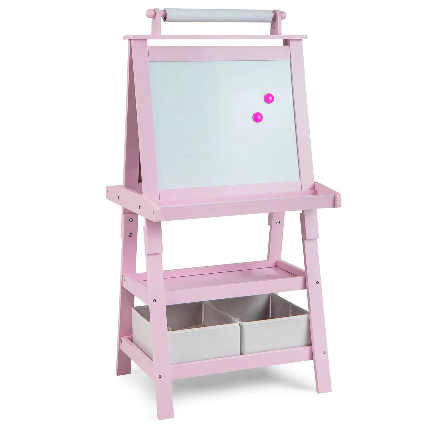3 in 1 Double-Sided Storage Art Easel-Brown by DirectDeals