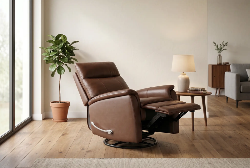 Pioneer Brown Manual Recliner by Ornate Furniture