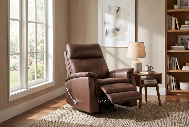 Pioneer Brown Manual Recliner by Ornate Furniture