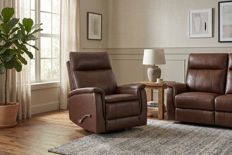 Pioneer Brown Manual Recliner by Ornate Furniture