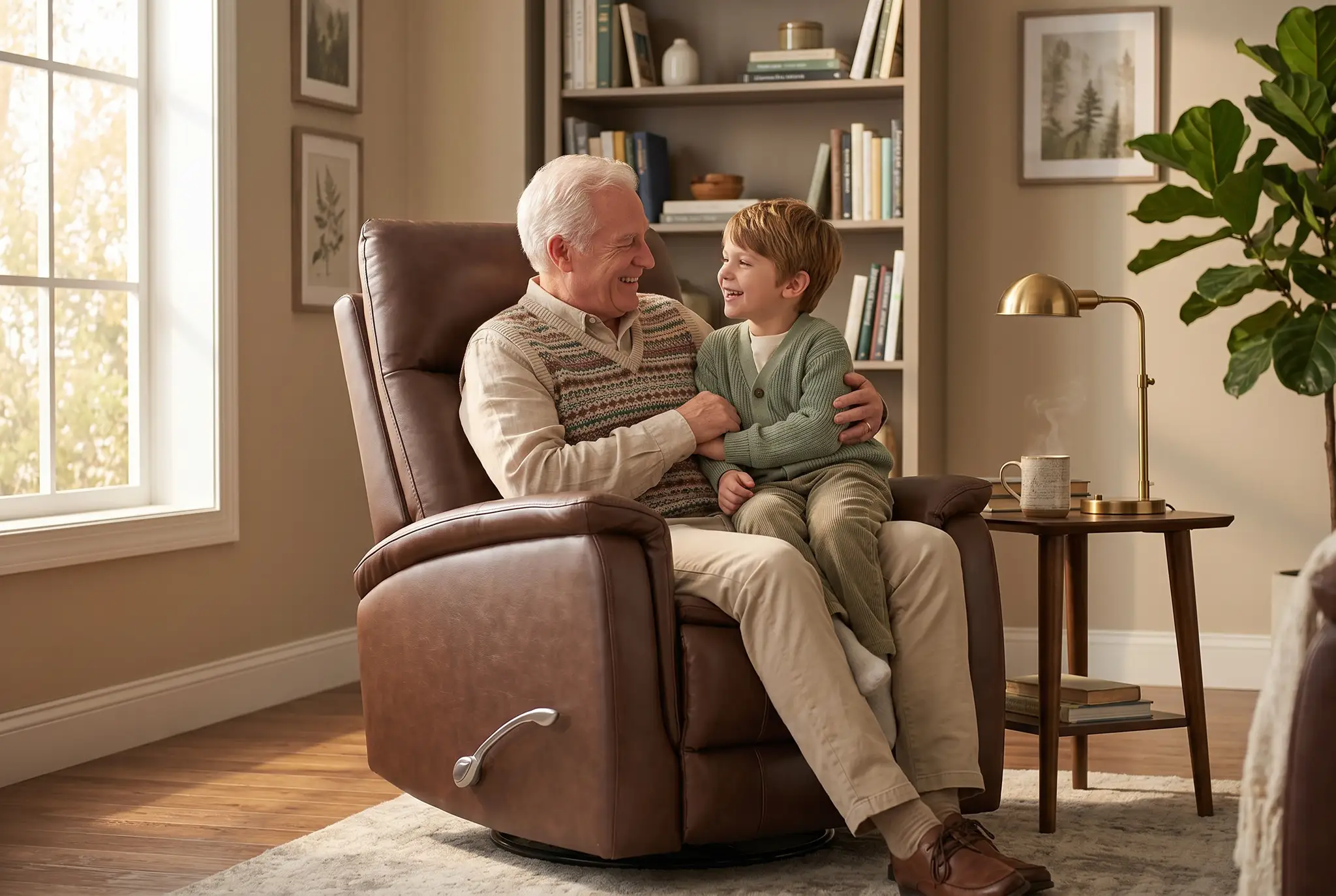 Pioneer Brown Manual Recliner by Ornate Furniture