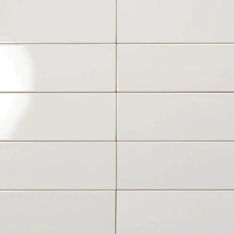 White 4x12 Matte Ceramic Subway Tile (34 pack, 10.4 sq ft/case) by Apollo Tile