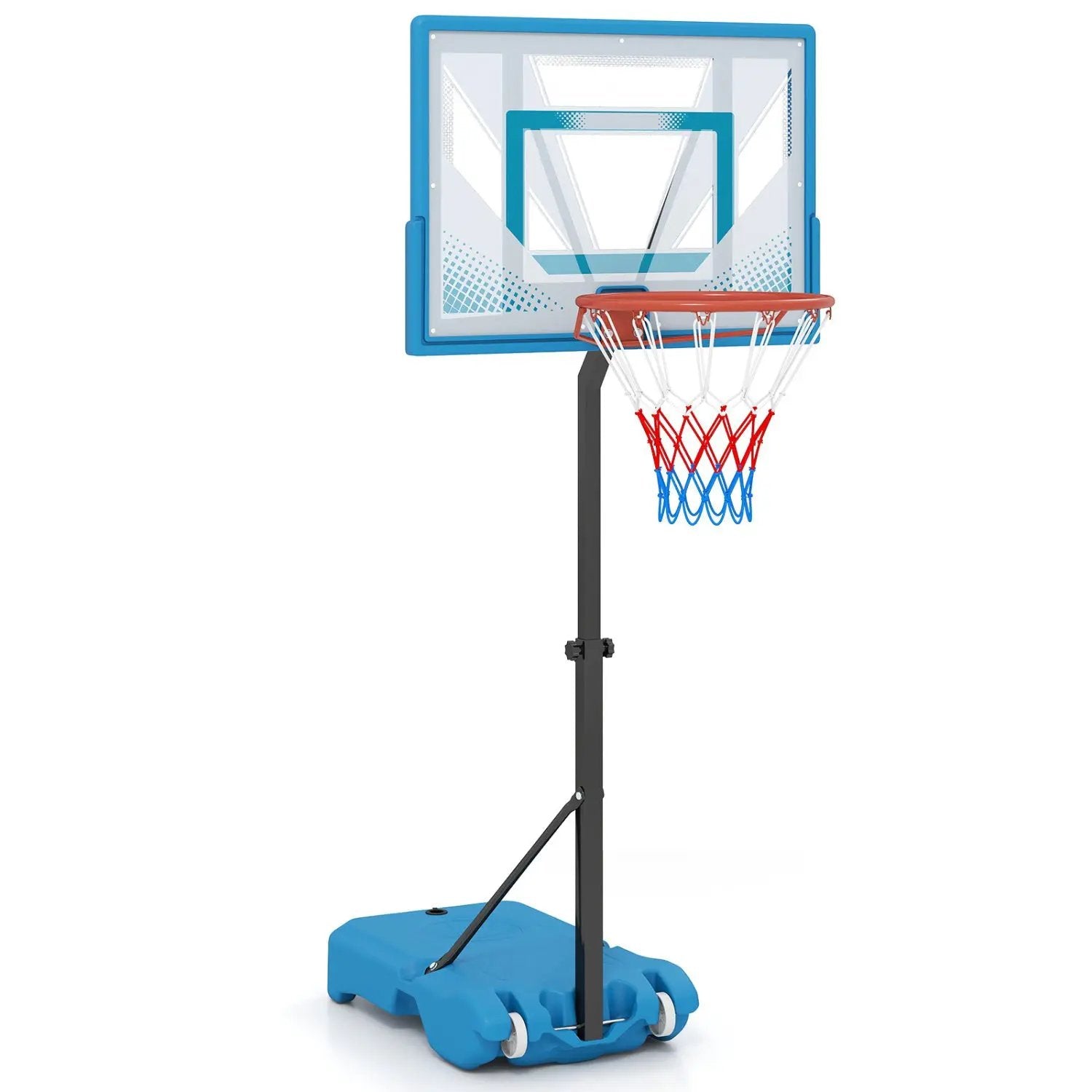 Pool Basketball Hoop with Adjustable Height and Weighted Base by DirectDeals