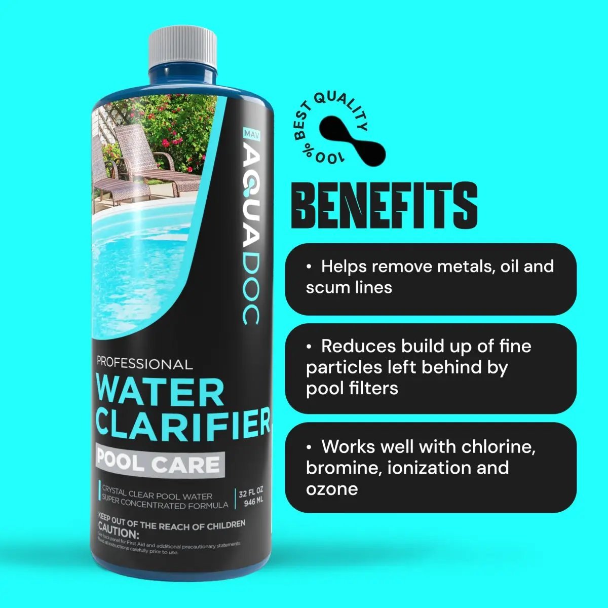 Pool Water Clarifier by AquaDoc