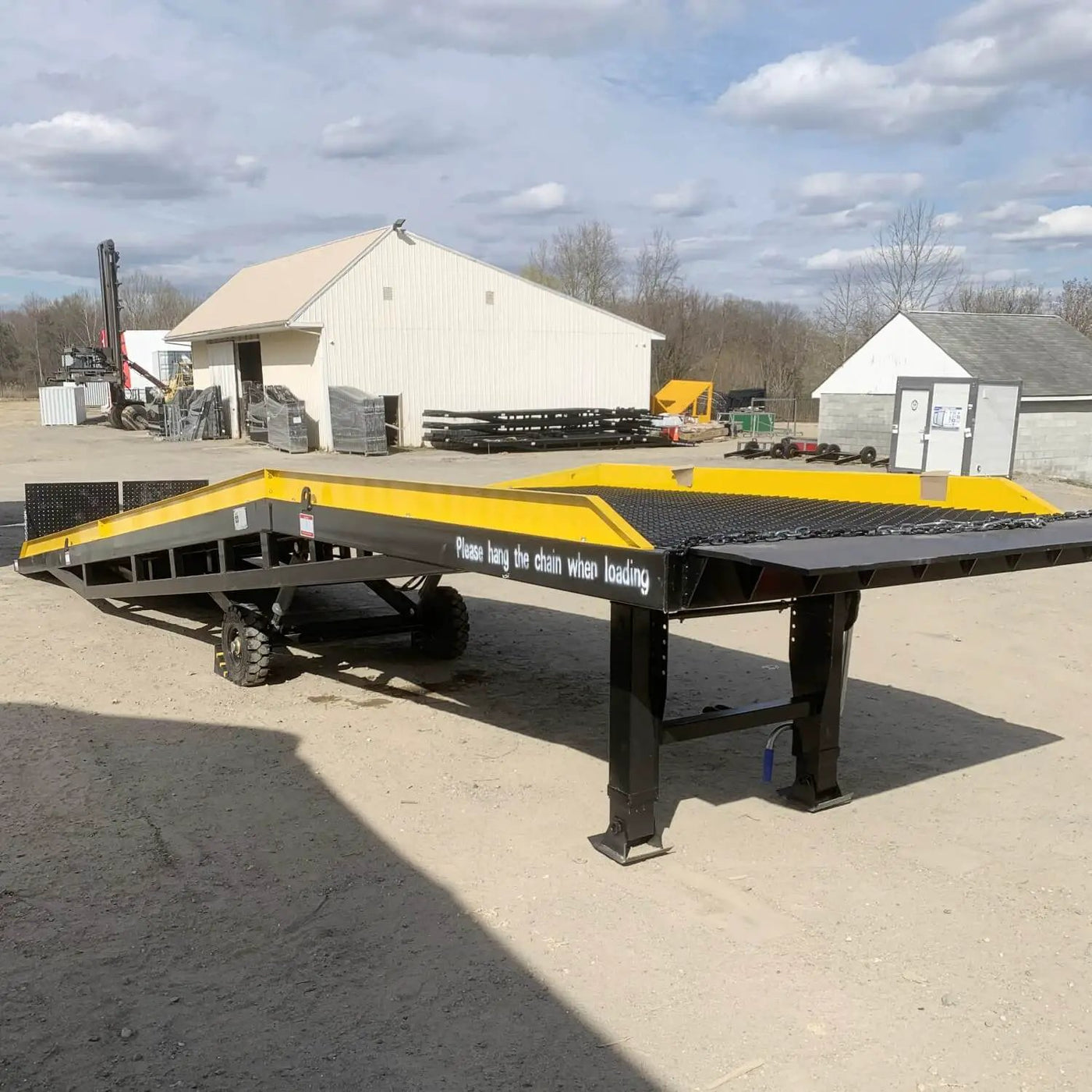 18,000 lb. Capacity Portable Loading Dock Ramps Yard Ramp by Chery Industrial