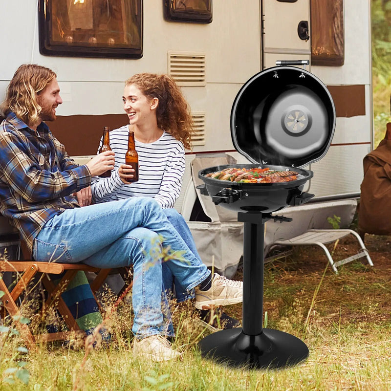 1600W Portable Electric BBQ Grill with Removable Non-Stick Rack by DirectDeals