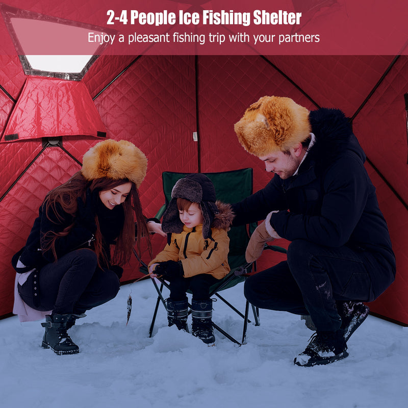 Portable 2 Person Ice Shanty with Cotton Padded Walls by DirectDeals