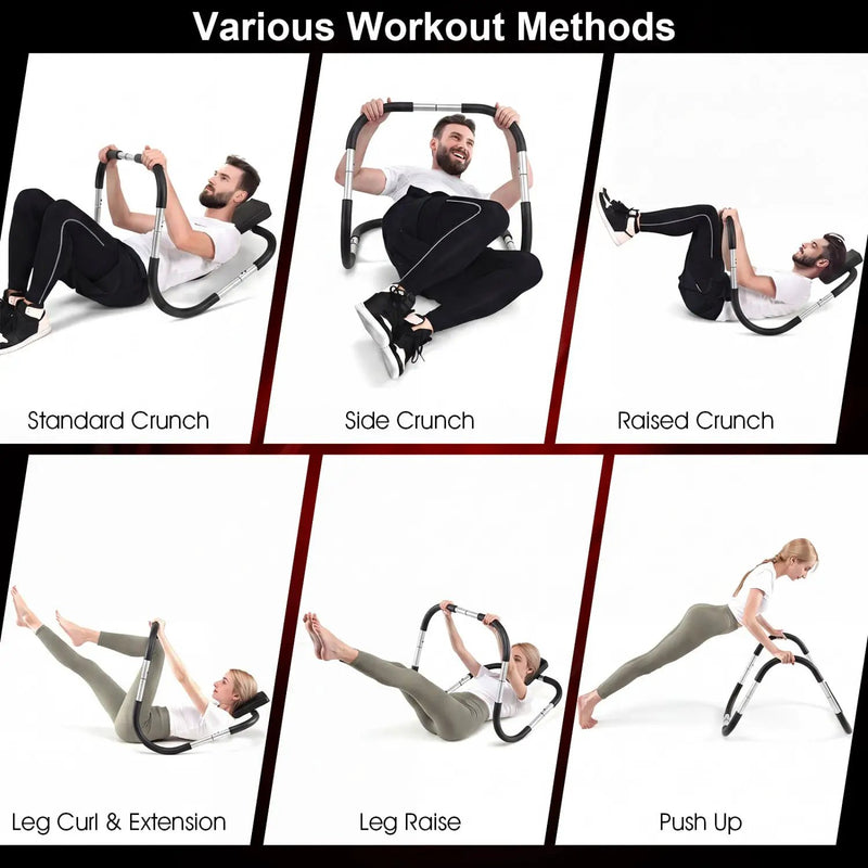Portable AB Trainer with Headrest and Foam Handles by DirectDeals