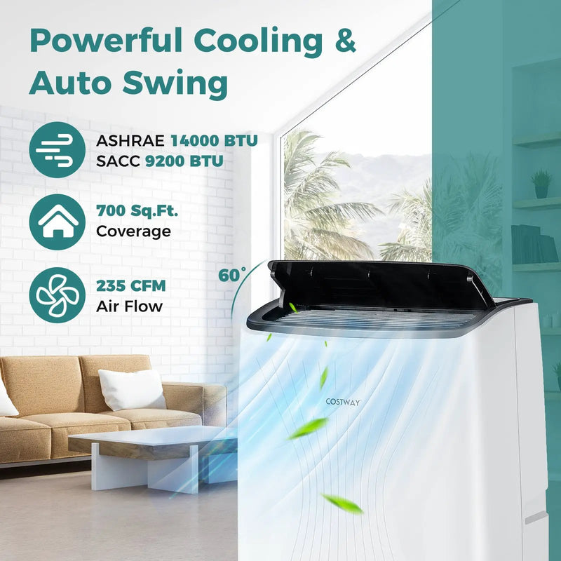 12000 BTU Portable Air Conditioner with Heat and Smart WiFi by DirectDeals