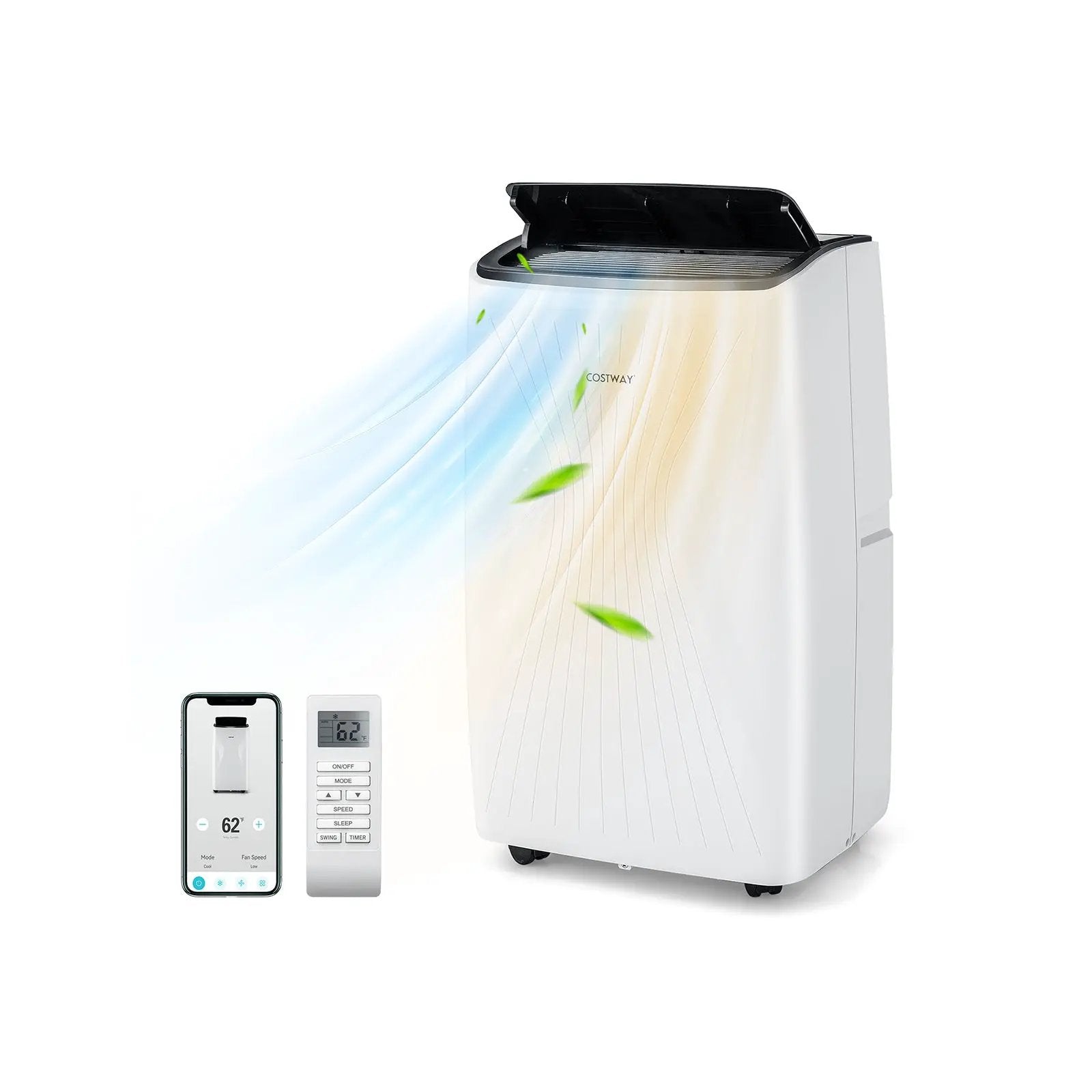 12000 BTU Portable Air Conditioner with Heat and Smart WiFi by DirectDeals