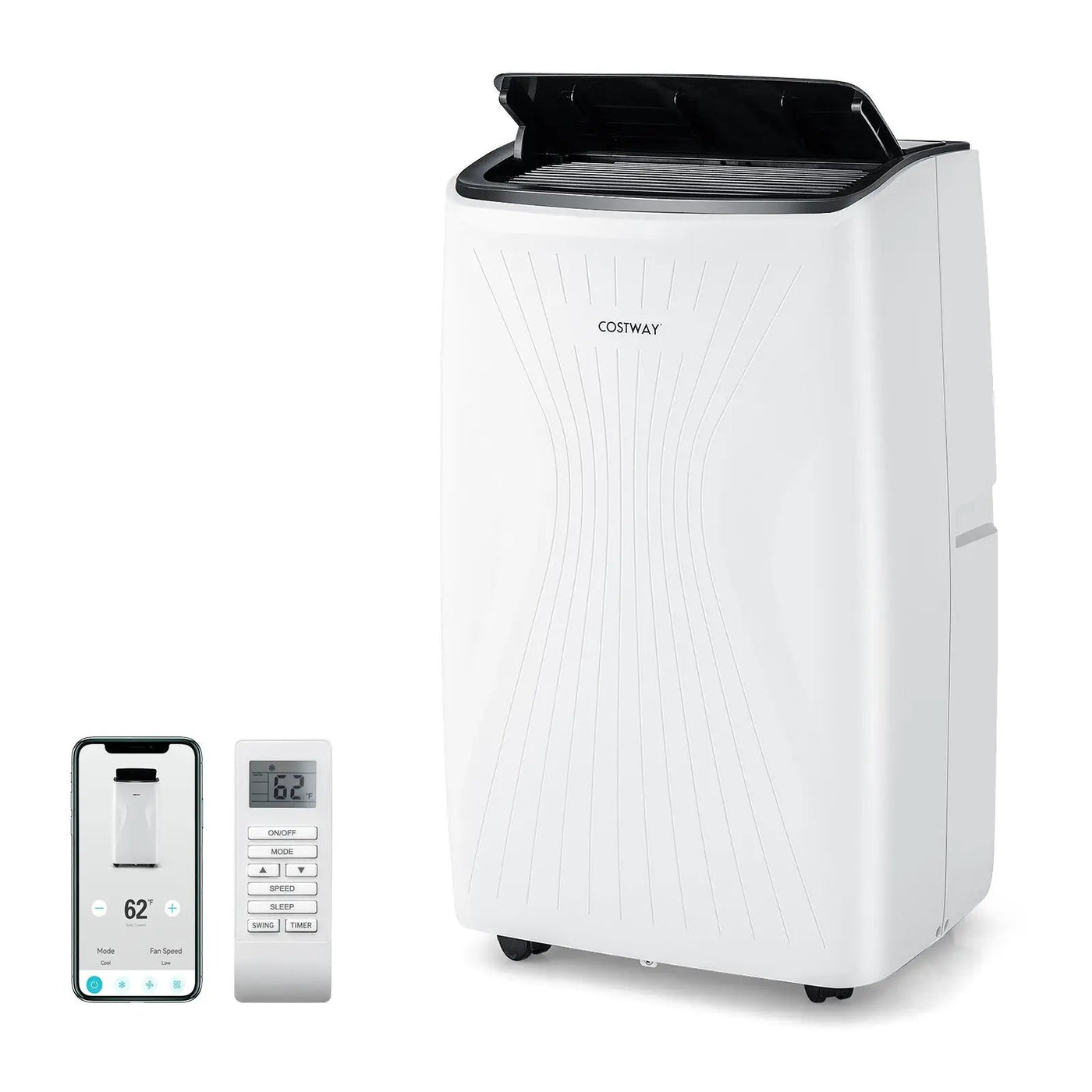 12000 BTU Portable Air Conditioner with Heat and Smart WiFi by DirectDeals
