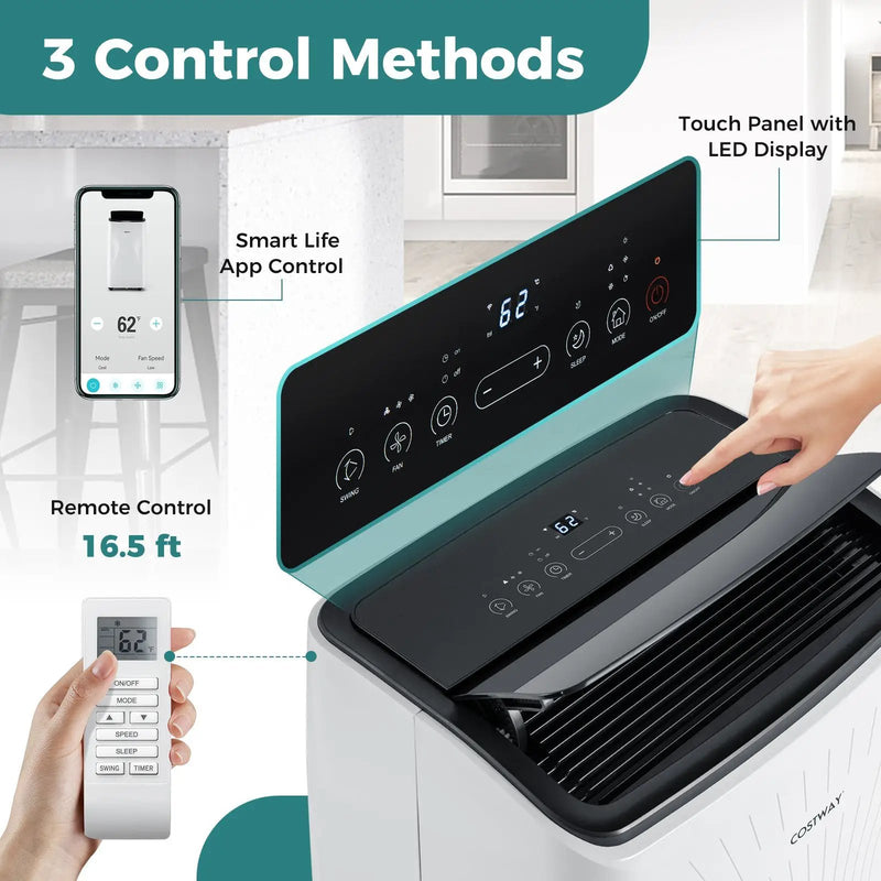 12000 BTU Portable Air Conditioner with Heat and Smart WiFi by DirectDeals