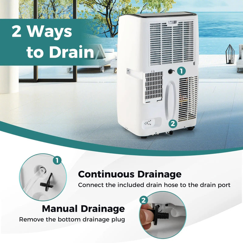 12000 BTU Portable Air Conditioner with Heat and Smart WiFi by DirectDeals