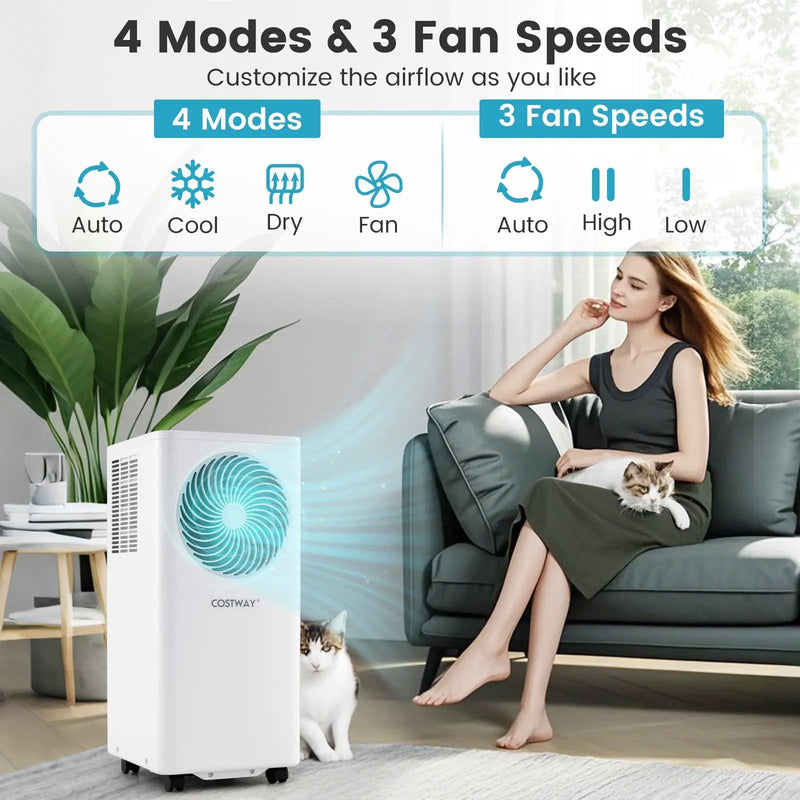 8200/10000 BTU Portable Air Conditioner 3-in-1 Stand up AC Unit with Dehumidifier by DirectDeals